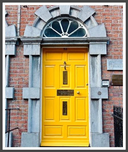 Yellow front doors