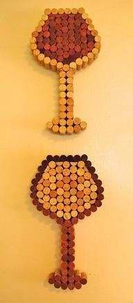 Crafts for the home with corks