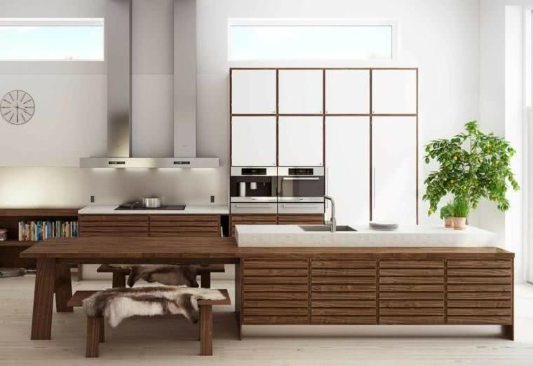 Integral wood kitchens