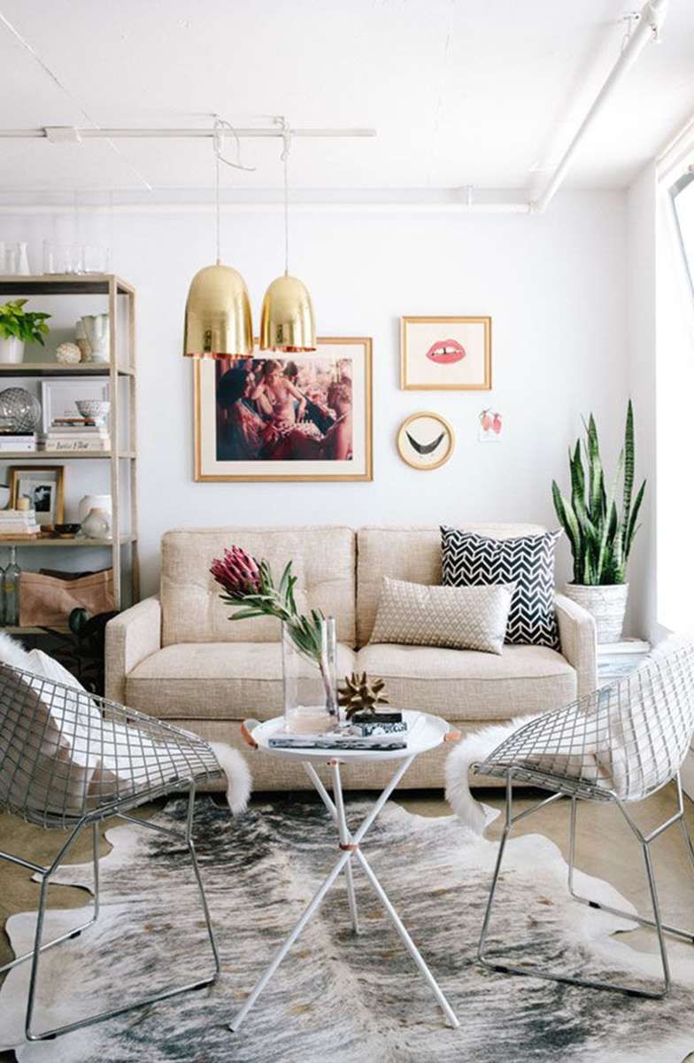 Change the large sofa for a smaller one