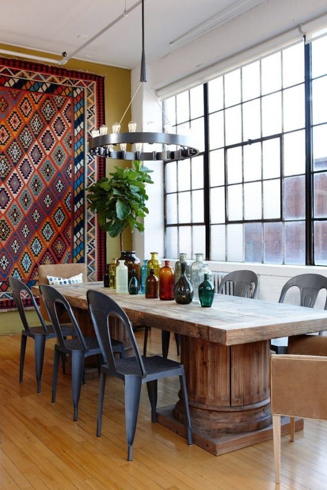 Eclectic dining rooms: mix of styles