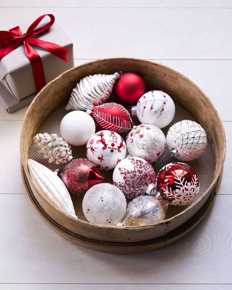 with christmas balls