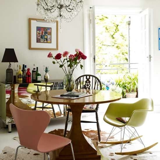 Eclectic dining rooms: mix of styles