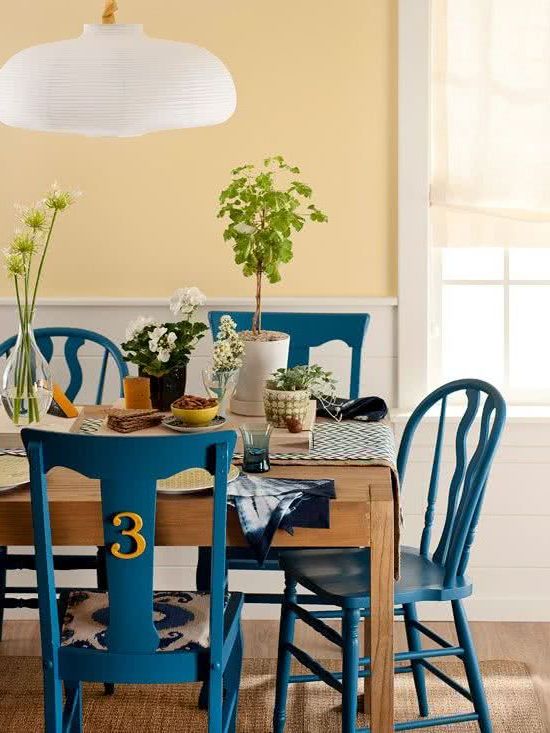 dining rooms in yellow