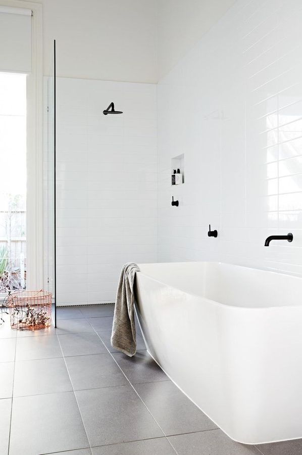 white modern bathrooms