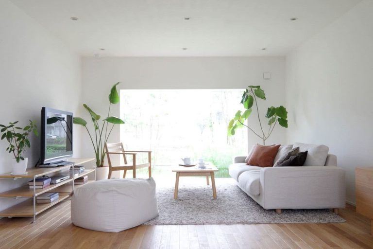 Furniture in minimalist decoration