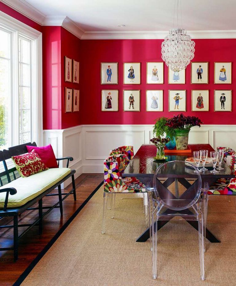 red dining rooms