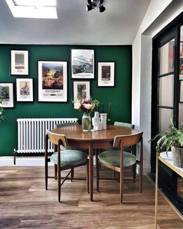 green dining rooms