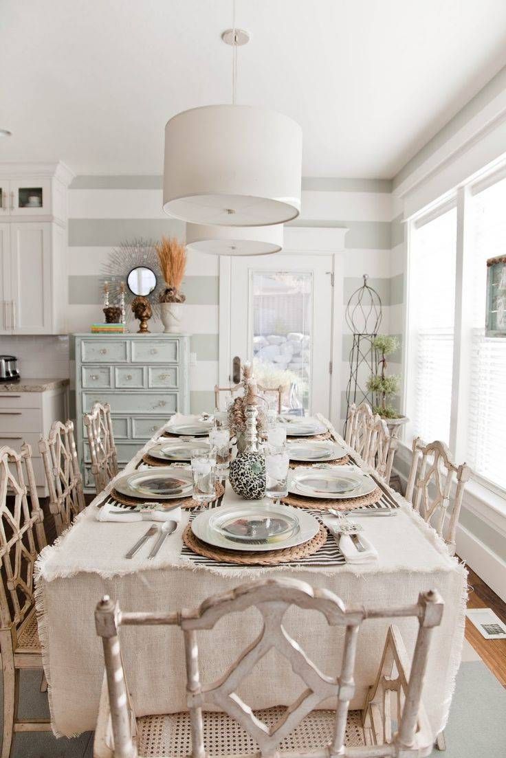Shabby Chic decoration in dining rooms