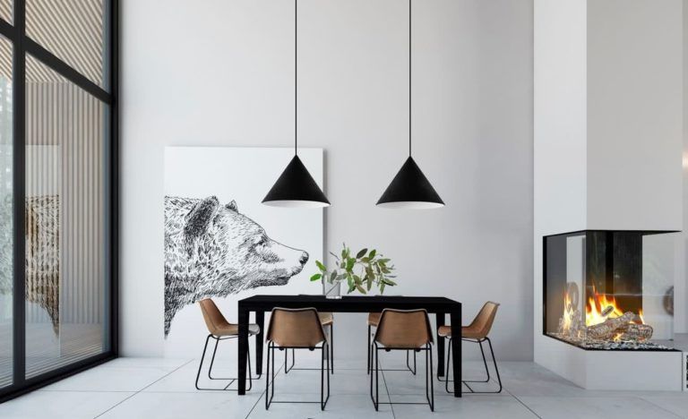 minimalist dining rooms