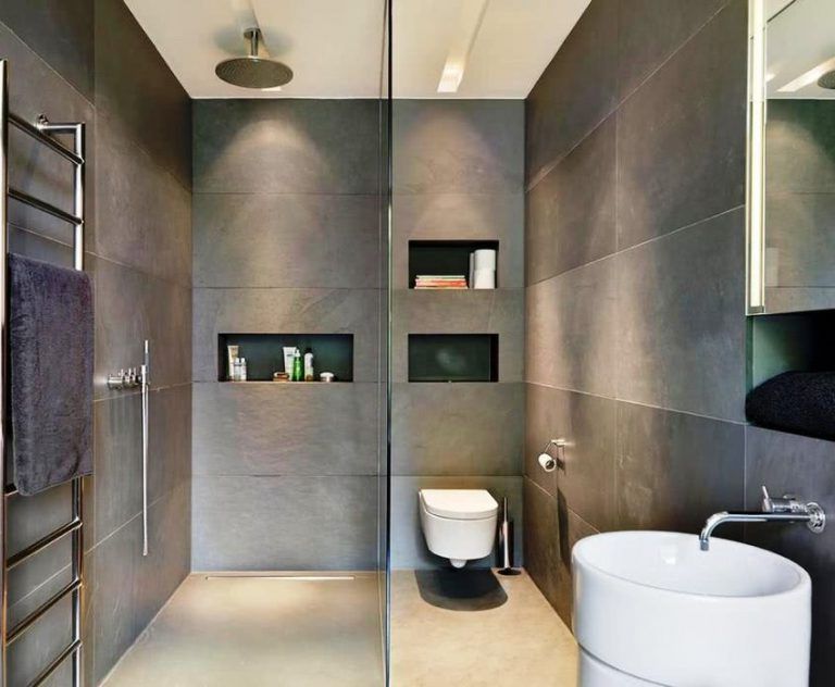 gray modern bathrooms