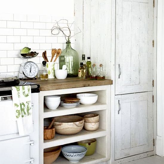 Kitchens with wooden countertops