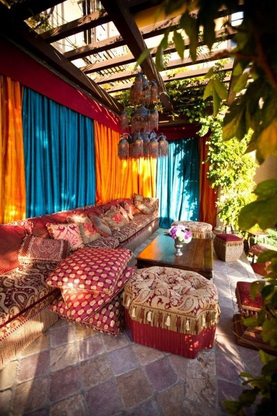 Moroccan-style gardens and patios