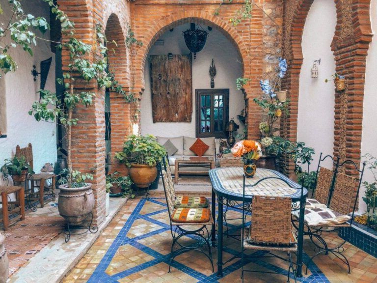 Moroccan-style gardens and patios