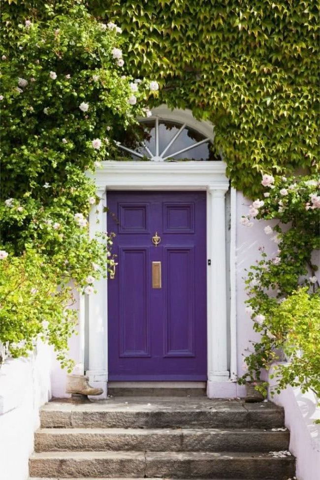 purple doors