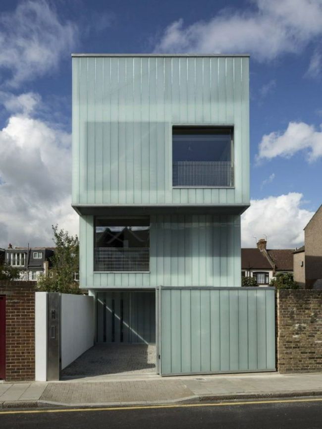 Facades of small houses