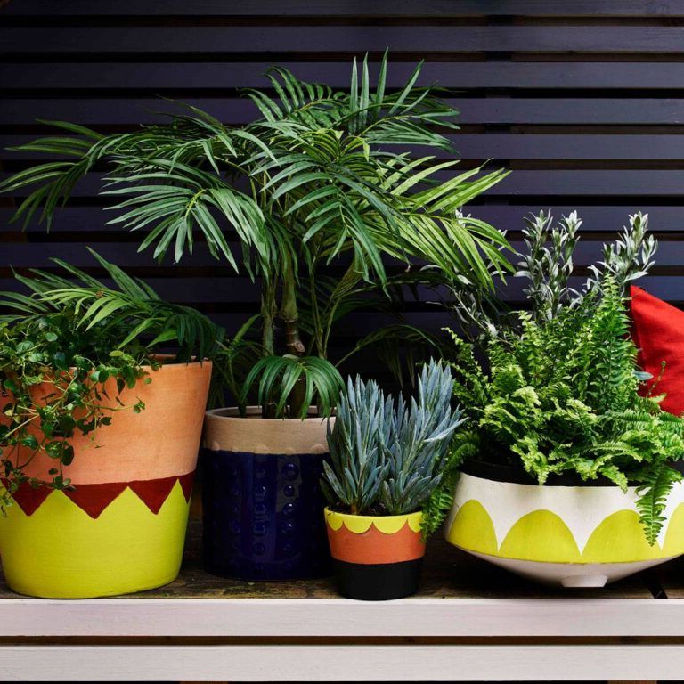 Decorative painted pots