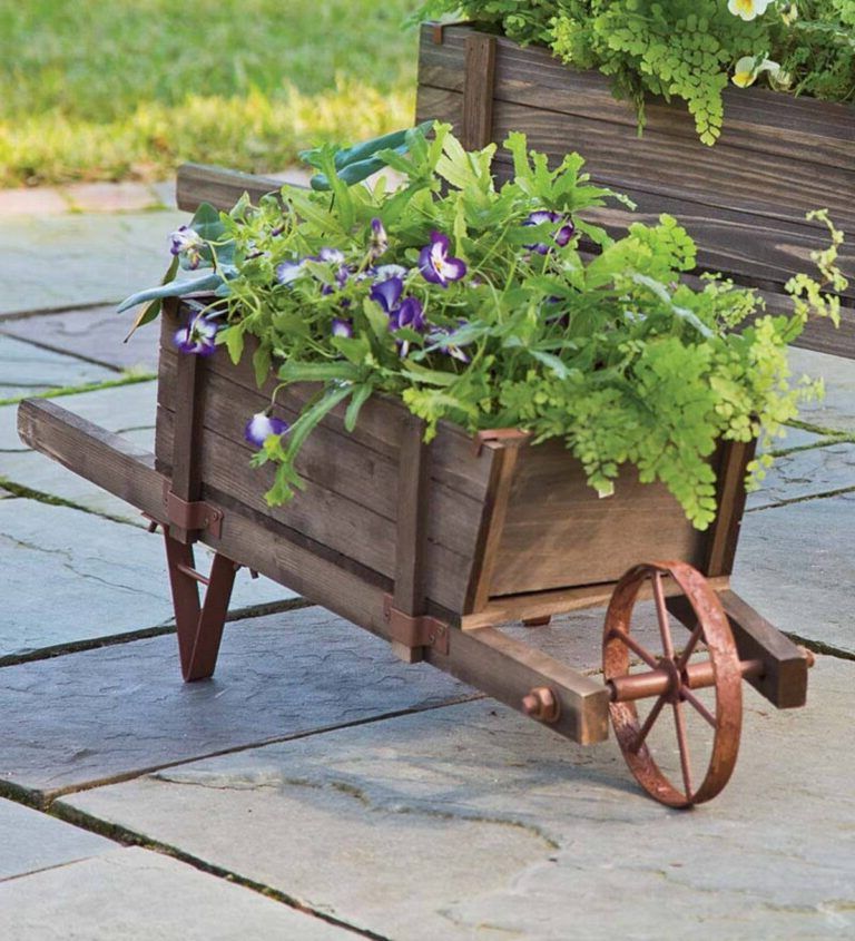 old wheelbarrows