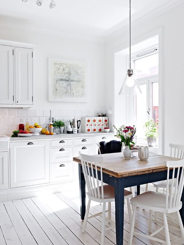 White with colorful accessories