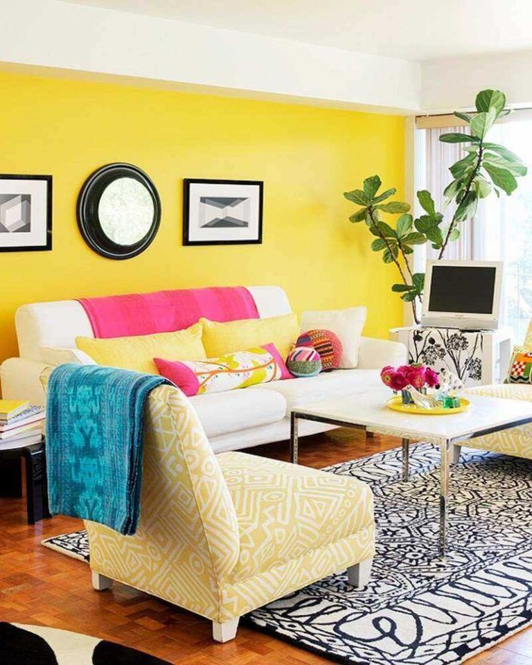 Neon colors in decoration