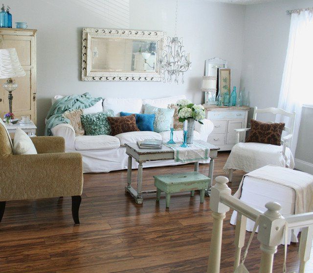 Shabby Chic decoration in living rooms