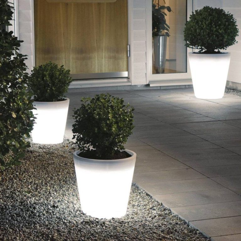 Pots with LED light