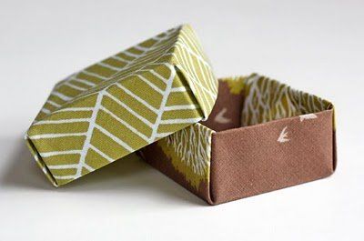 Fabric origami box