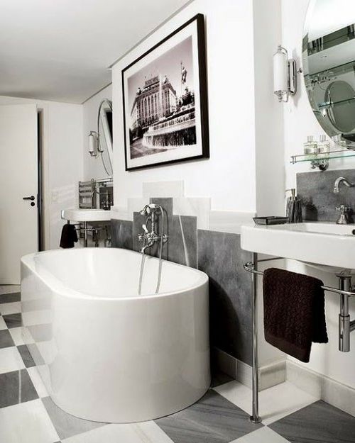 Art Deco style for the bathroom