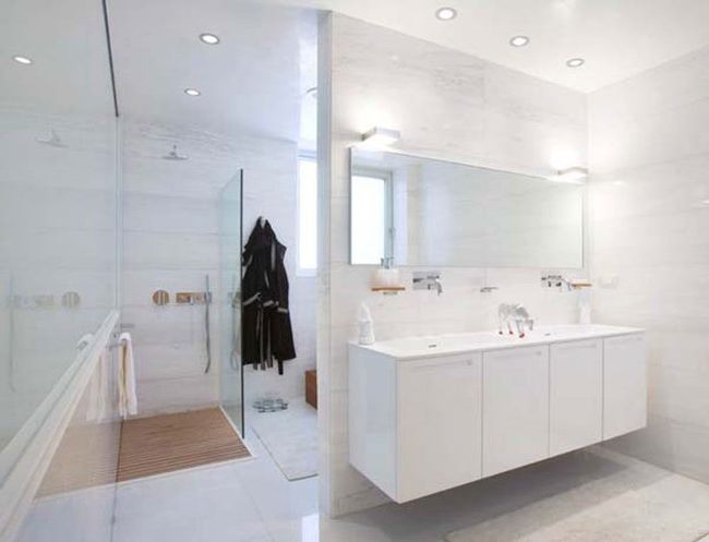 white modern bathrooms