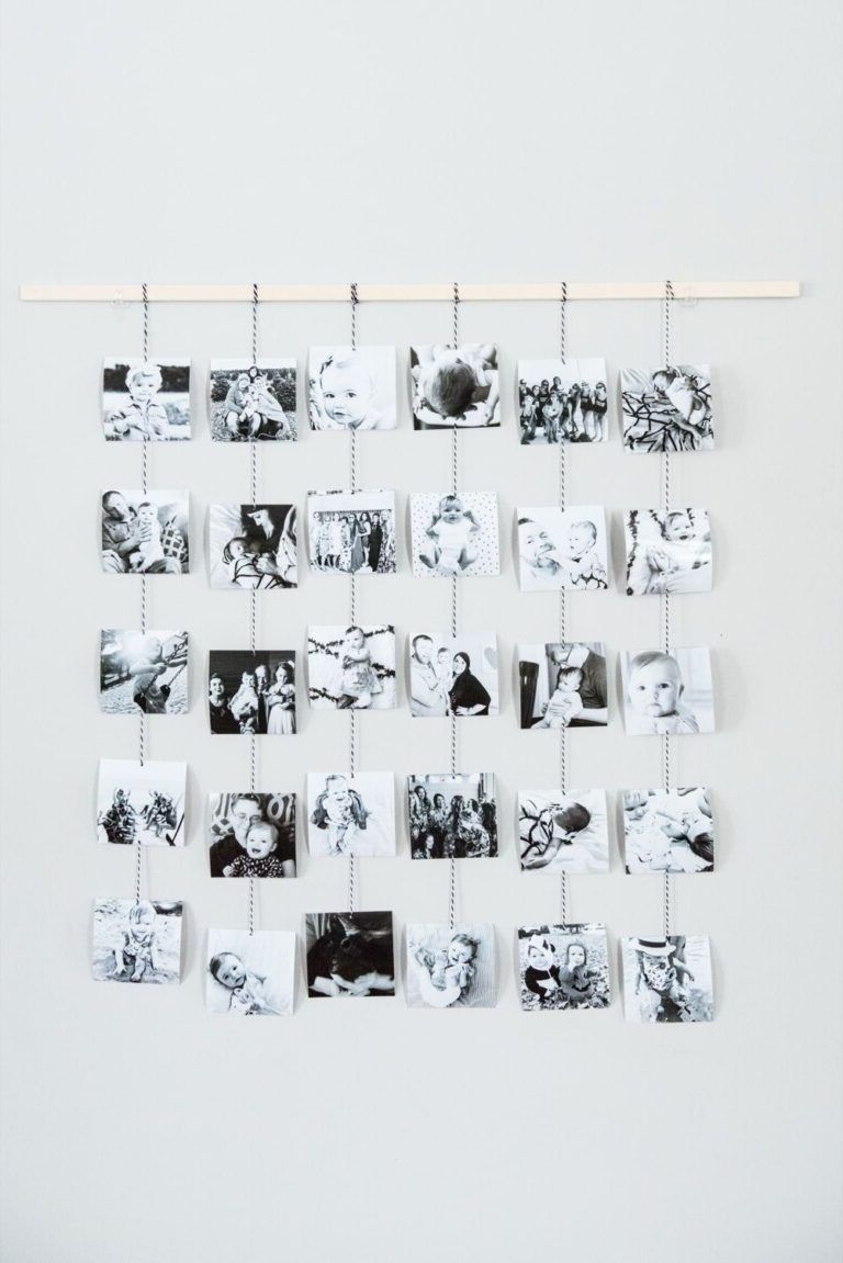 Wall decoration with photos