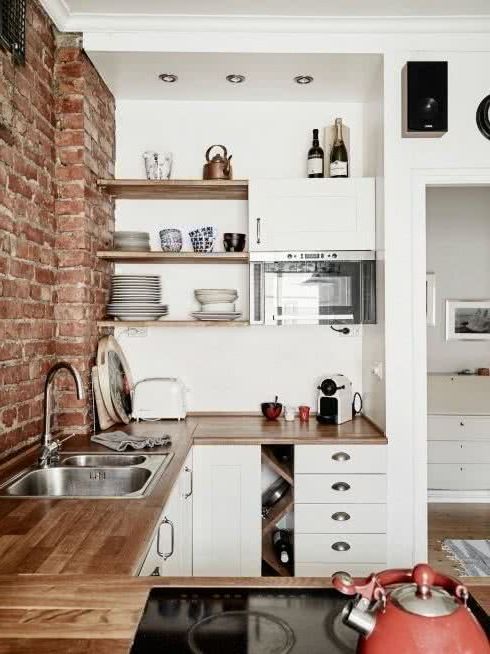 small industrial style kitchens