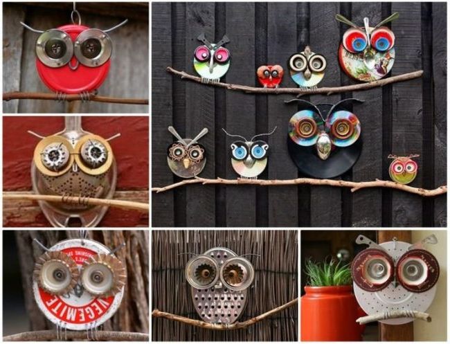Crafts with recycled material for the home