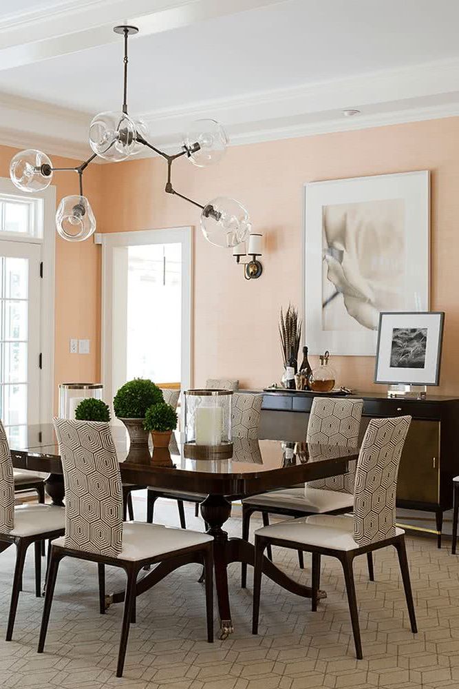 dining rooms in pink