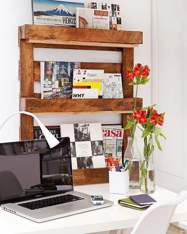 Shelves, shelves or pallet bookcases