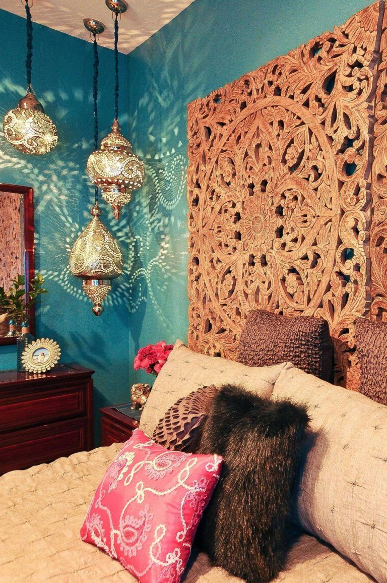 Moroccan decoration in bedrooms