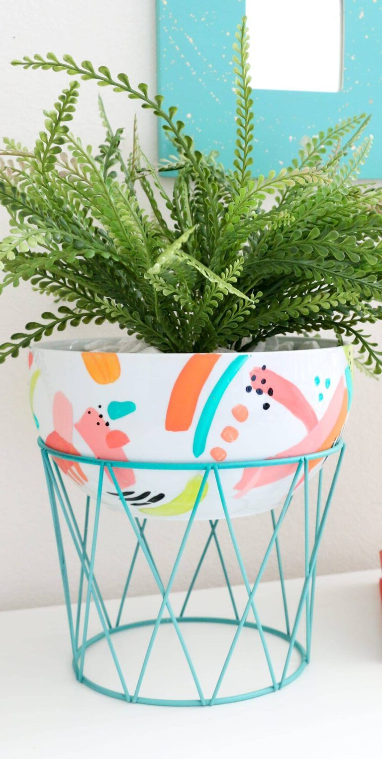 Decorative painted pots