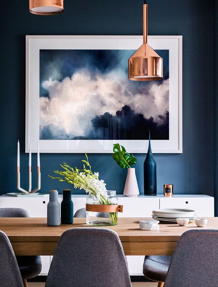 dining rooms in blue