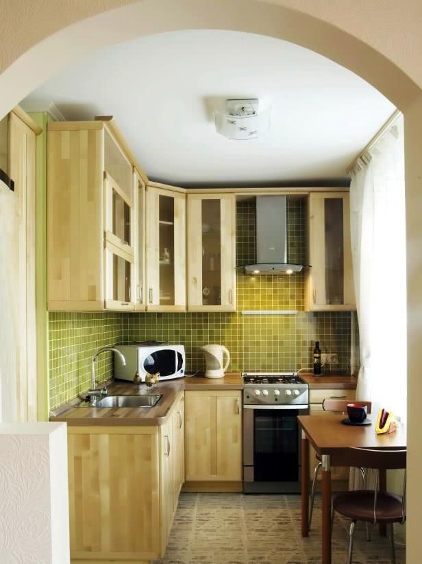 Small wooden kitchens