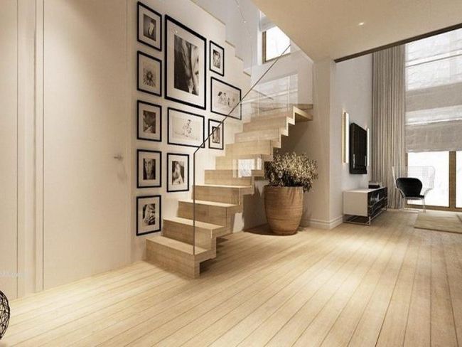 Modern floating stairs