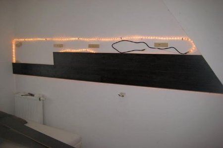 wall lamp with table