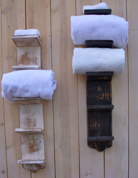 rustic shelves