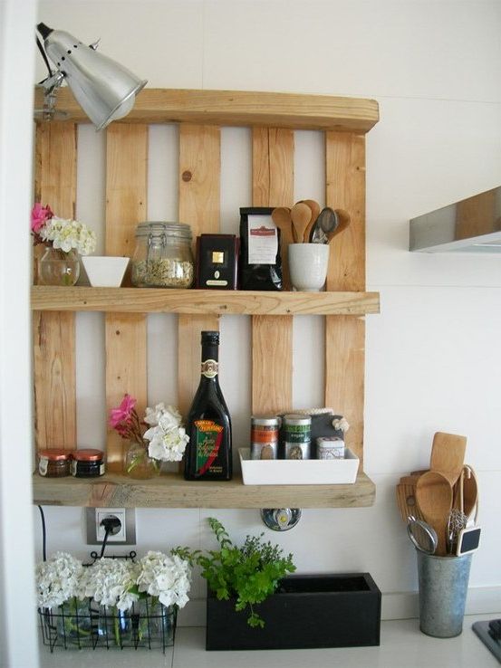 Shelves, shelves or pallet bookcases