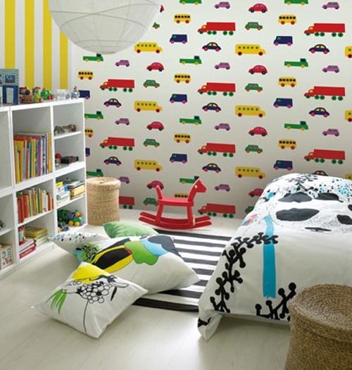 Wallpaper or vinyl for children's rooms