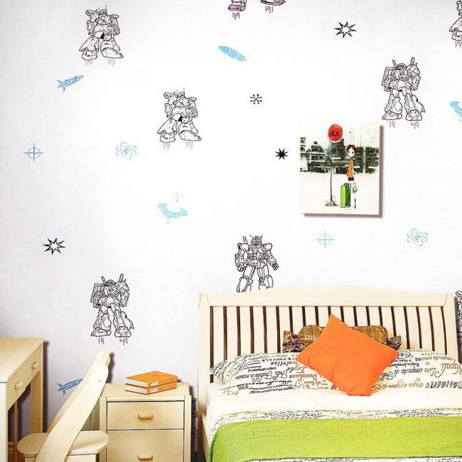 Wallpaper or vinyl for children's rooms