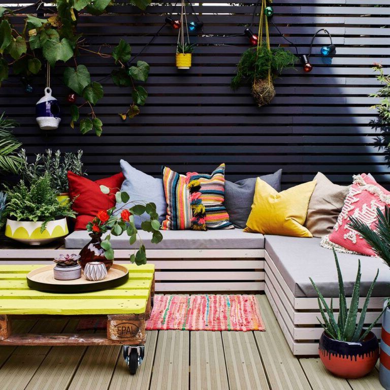Create an area to relax in patios and gardens
