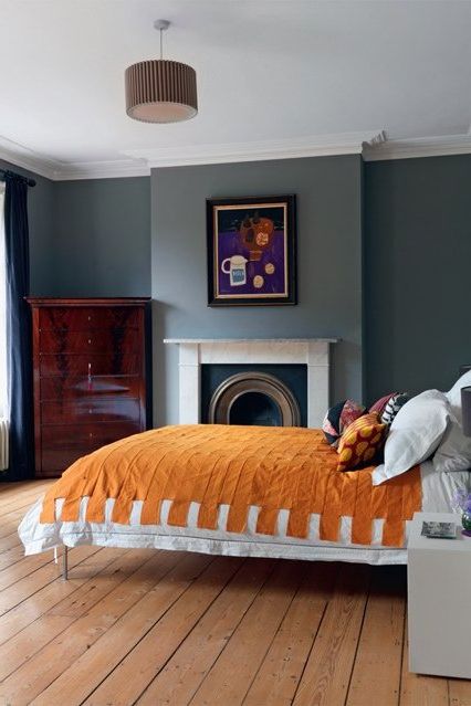 Orange in bedrooms