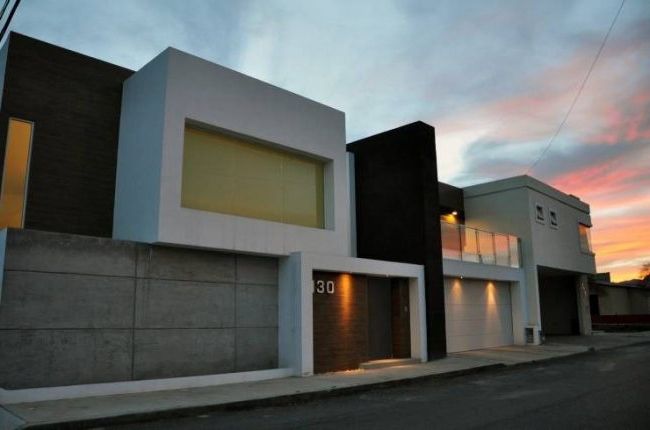 Polished concrete facades