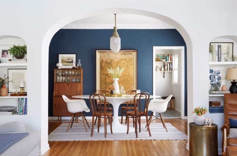 dining rooms in blue