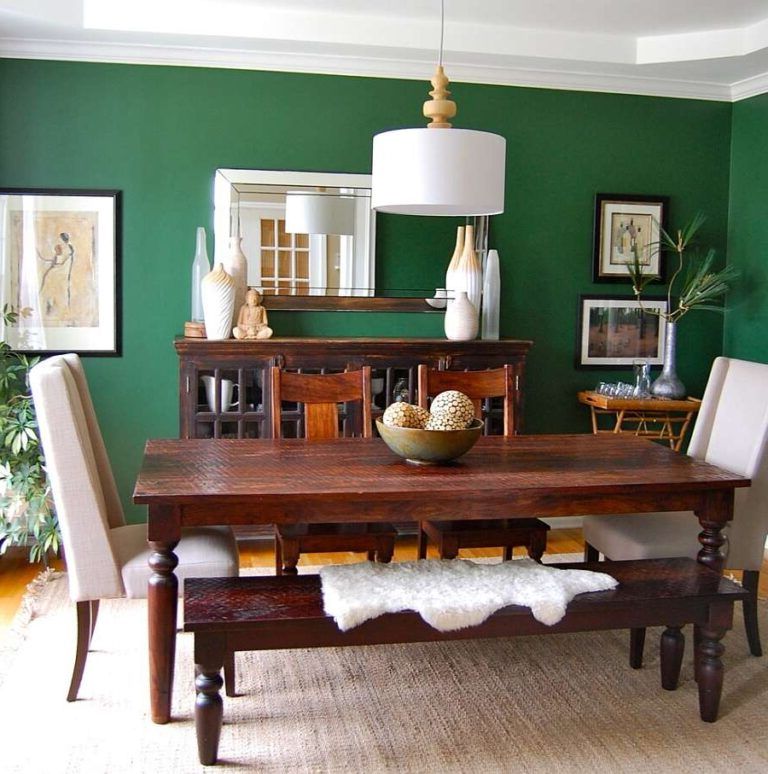 green dining rooms