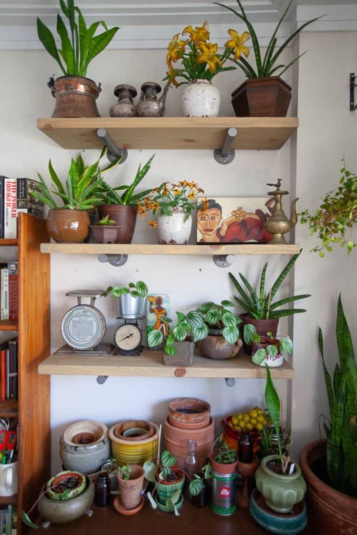 Shelves for pots